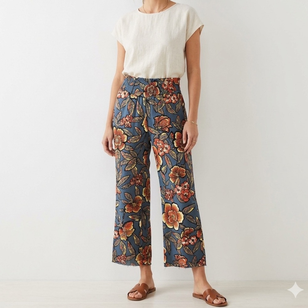 LOFT Rust Burnt Orange Ankle Dress Pants Trousers Petite Size 0P❤️